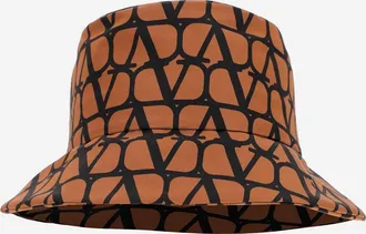 Valentino Garavani Womens Bucket Hat Toile Iconographe Silk Multicolour