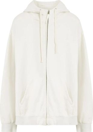 Maison Margiela Beige Katoenen Hoodie Sweater - Heren - Vesten met rits - Beige - XS - Katoen - Hoodies & sweatvesten