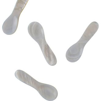 Be Home Mini Shell Spoons - Set of 4 in Pearl at Nordstrom