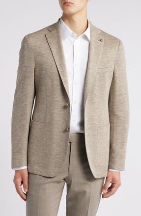 Jack Victor Hartford Wool & Silk Blend Piqu&eacute; Sport Coat in Sand at Nordstrom Rack, Size 38 Regular
