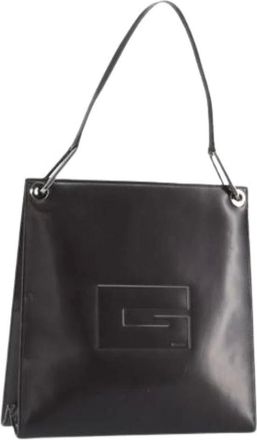 Gucci Pre-owned Shoulder Bags, female, Black, Size: ONE SIZE Pre-owned Coated Canvas Shoulder Bag