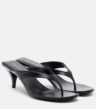 Gucci Vittoria leather thong sandals