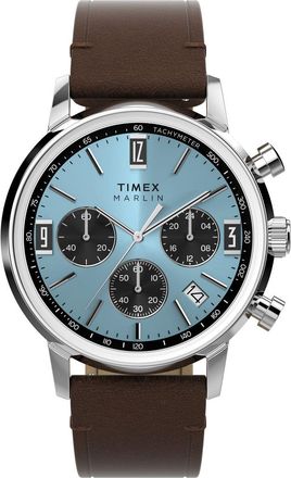 Timex Marlin Mens Brown Watch TW2Y66600 Leather - One Size