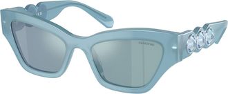 Swarovski SK6021 20046J Womens Sunglasses Blue Size 53