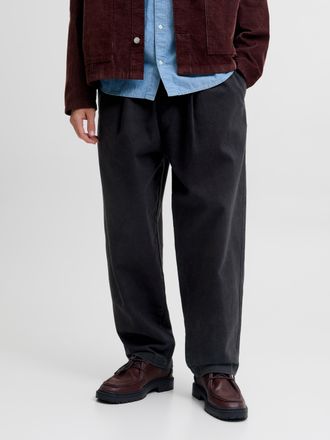 Jack & Jones Jogginghose JACK & JONES JPSTEVAN BLAINE JOGGER SN, Herren, Gr. XL, N-Gr, schwarz, Web, Obermaterial: 100% Baumwolle, unifarben, regular fit kn&ouml;chella