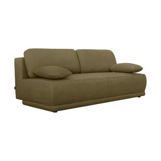 Sweeek Sof&aacute; cama de chenilla, 3 plazas, verde kaki