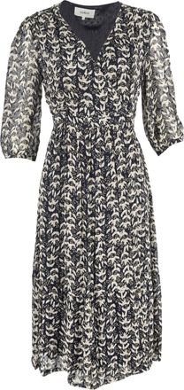 BA&SH Ba & Sh Tixana Printed Midi Wrap Dress in Multicolor Viscose