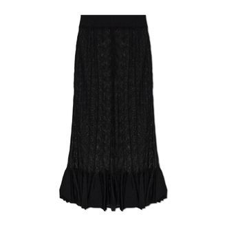 Dolce & Gabbana Falda de tul transparente con volantes - Skirts - Mujer - Negro - S
