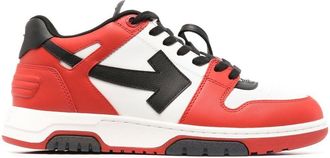 Off-white Out Of Office low-top sneakers - men - Leather/Leather/Polyester/Polyester/Rubber - 40 - Red