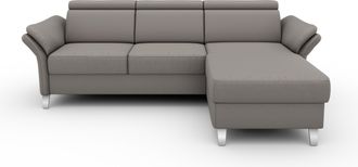 Sit&more Ecksofa »Vincenzo L-Form« inklusive Kopfteilverstellung, wahlweise mit Bettfunktion, Bettkasten