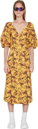 Remain Birger Christensen Veestdo la Lassy - Dames - Casual kleedjes - Oranje - XL - Kleedjes