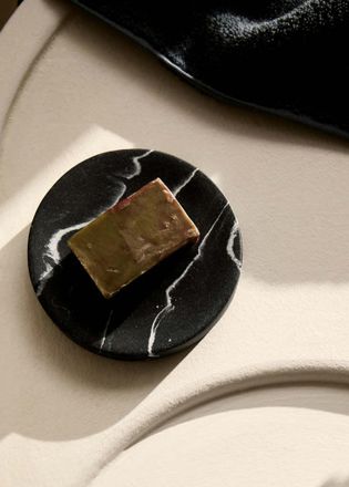 Mango Portasapone effetto marmo nero - Home - Taglia unica - MANGO HOME