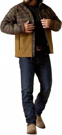 Ariat Mens Soft Shell Jacket In Beech Camo