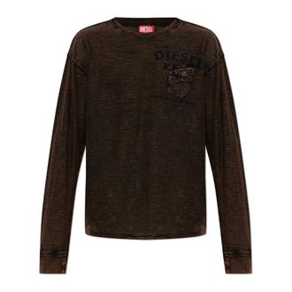 Diesel Heren, Tops, Bruin, Maat: 3XL