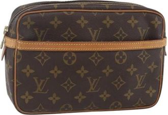 Louis Vuitton Pre-owned Clutches, female, Brown, Size: ONE SIZE Pre-owned Vintage Canvas Clutch