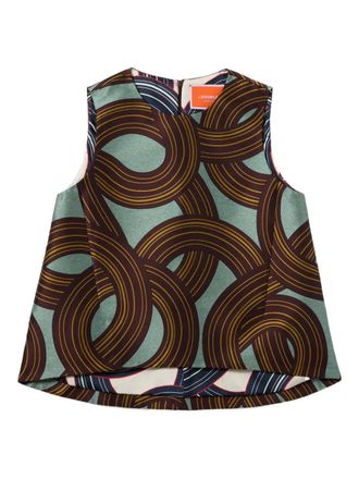 La DoubleJ La Scala top - women - Polyester/Recycled Polyester/Viscose - L - Blue