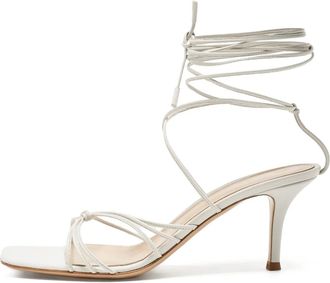 Gianvito Rossi Sandali con tacco e cinturini - Bianco