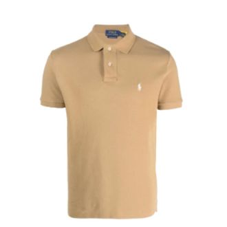 Polo Ralph Lauren Polo Shirts, male, Beige, Size: 2XL Polo Ralph Lauren T-shirts and Polos