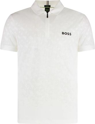 HUGO BOSS Philix TOC JQ Poloshirt - Heren - Polos - Wit - XL - Polyester - Tops
