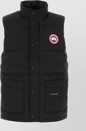 Canada Goose sleeveless down jacket high collar