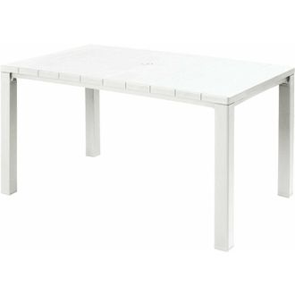 Keter Tavolo rettangolare dogato in resina Keter 147x90xH74 cm - White