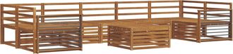 vidaXL Conjunto De Sof&aacute;s De Exterior 8 Uds. Natural Vidaxl