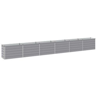 vidaXL Cama De Jard&iacute;n Elevada Gris 480 X 40 X 55 Cm Vidaxl