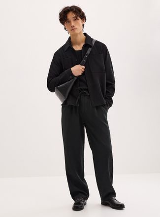 Only & Sons Mens Tie-waist pleated pant Loose fit