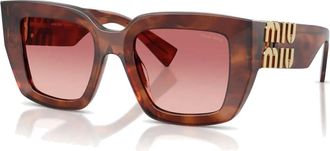 Miu Miu Dames, Accessoires, Bruin, Maat: 51 MM Polyamide