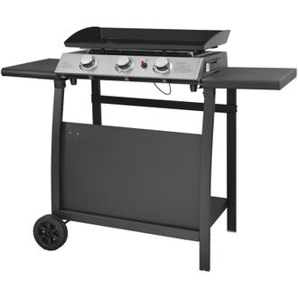 Happy Garden Plancha De Gas S&eacute;ville 3 Quemadores 7,5kw + Carrito