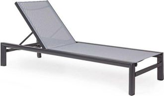 BIZZOTTO Tumbona con ruedas antracita Skipper Bizzotto