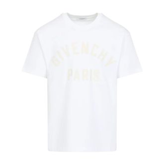Givenchy T-Shirts, male, White, 2XL, White Logo T-Shirt Stylish Comfortable Fit
