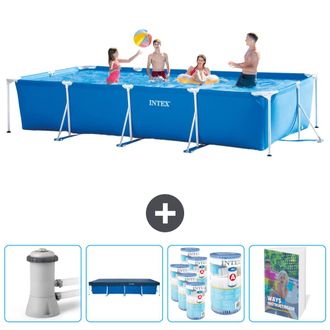 Intex Piscina Con Estructura Rectangular - 450x220x84 Cm - 7-piezas Scb127