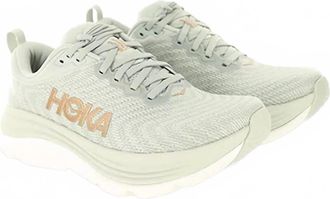 Hoka One One Womens Gaviota 5 Wide Shoe In Harbor Mist / Rose Gold