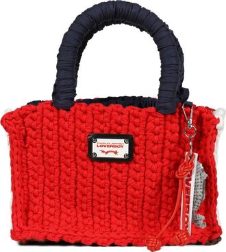 Charles Jeffrey Loverboy Borsa tote alluncinetto - Rosso