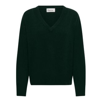 MY ESSENTIAL WARDROBE V-hals Gebreide Pullover - Dames - Truien - Groen - Maat: XL