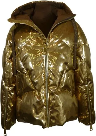 Khrisjoy Winter Jackets, female, Yellow, Size: XS Iconic Milano Down Jacket