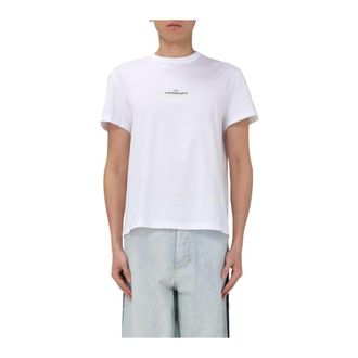 Maison Margiela T-Shirts, male, White, S, Short Sleeve Crew Neck TShirt
