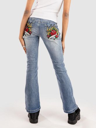 Ninth Hall Alyssia Rose Rhinestone Vaquero azul