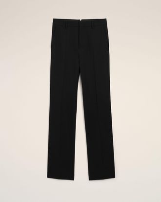 Ami Ami Paris - Black straight-fit wool trousers Black - Size: 34 - for Men
