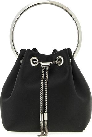 Jimmy Choo London Bon Bon Bucket Bag - Dames - Schoudertassen - Zwart - ONE Size - Tassen