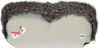 Fendi Kinderwagen Handwarmers - Dames - Hoeden - Grijs - ONE Size - Polyester - Accessoires