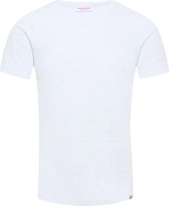 Orlebar Brown Linnen T-shirt - Blauw