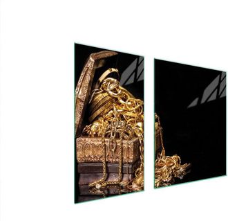 OEM Placa Protectora De Vidrio Para Estufa 90x52 Oro