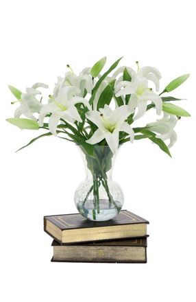 Mark Roberts Vase of Lilies in White at Nordstrom