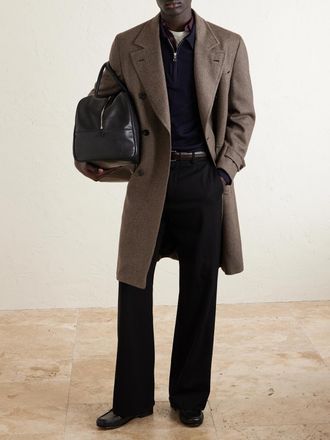 Officine G&eacute;n&eacute;rale Wool Half-Zip Polo Sweater