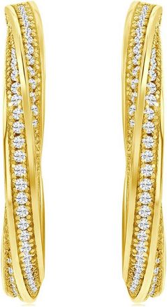 Suzy Levian Suzy Levian Silver Cz Hoops