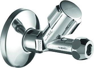 Schell Schell - V&aacute;lvula De Asiento Inclinado Comfort 1 / 2z Cromada. Con Extensi&oacute;n Y Roseta