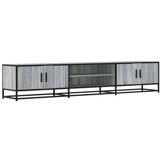 Berkfield Home TV Cabinet Grey Sonoma 210x35x41 cm Engineered Wood | Size: 210 x 35 x 41 cm