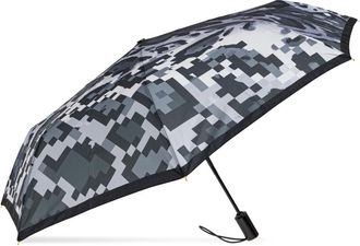 Moschino Accessoires, unisex, Grijs, ONE Size, Polyester, Openclose Opvouwbare Paraplu